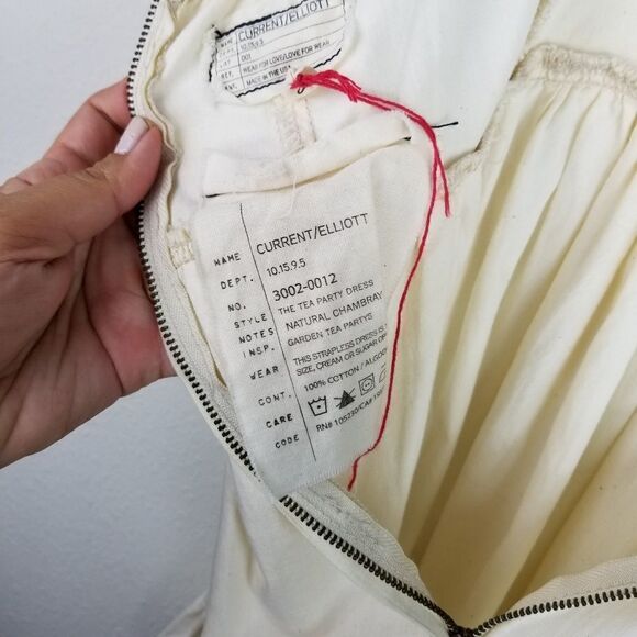 CURRENT/ ELLIOT garden tea party natural chambray - Picture 8 of 8